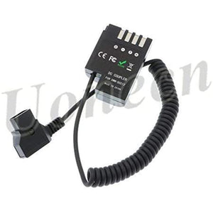 D-Tap to DMW-DCC12 DC Coupler Dummy Battery Spring Cable for Panasonic DMC-GH5 GH4 GH3