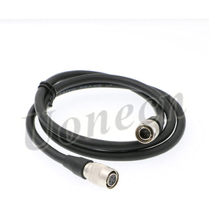 Hirose 4 pin Male to 4 pin Female Power Cable for Microscope Harness and Camera