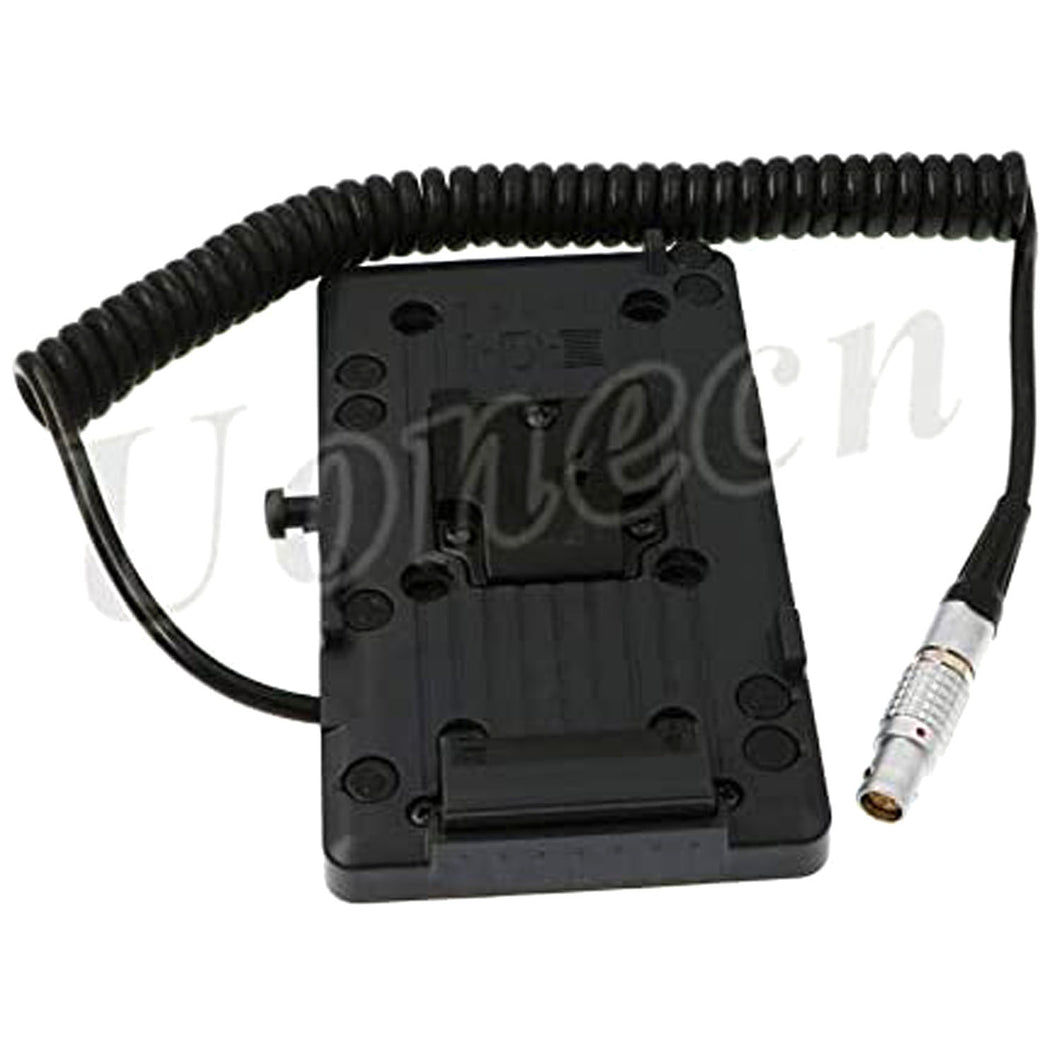V-Mount Battery Plate Spiral 6 Pin Power Cord for Red Scarlet Epic Camera