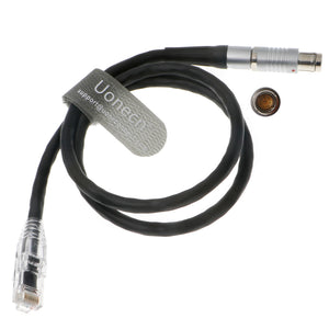 Uonecn Computer Data Transfer Cable for Phantom Camera for Fischer 8 Pin Male to RJ45 Male Ethernet Cord
