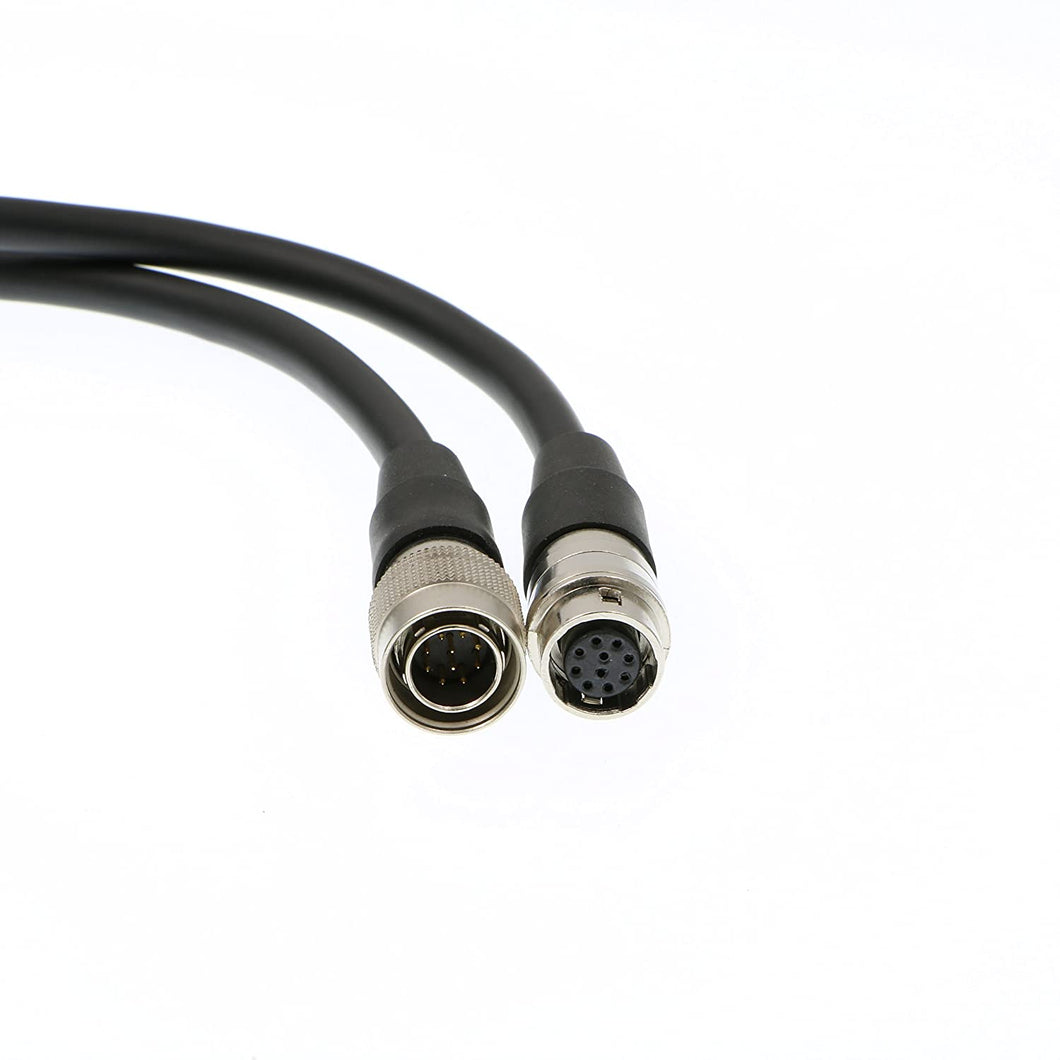 AOA Display Cable Hirose 10 pin Male Connector to 10 pin Female Connector for AOA Interface Module with Enhanced Audio 1.5meters