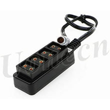 Load image into Gallery viewer, 4 Port Dtap to 3 Pin Male Steadicam Zephyr Splitter Cable for ARRI RED Cameras
