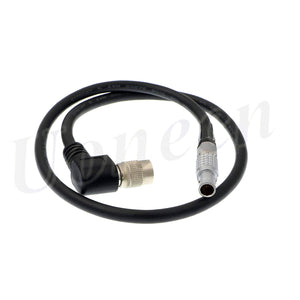 Right Angle 4 Pin Male Hirose to 2 Pin Male Power Cable for Teradek Bolt 500 Transmitter for Sony F5