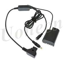 Load image into Gallery viewer, Dummy Battery DMW-DCC12 DC Coupler to Dtap plug power Cable for Panasonic DMC-GH5 GH4 GH3

