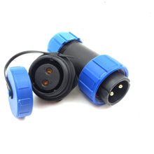 Load image into Gallery viewer, 3 pcs SP2110 2 pin IP67 Waterproof LED Power Wire Connector Screw Press Connect Plug Aviation Connector
