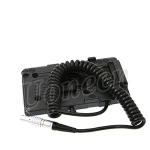 V-Mount Battery Plate Spiral 6 Pin Power Cord for Red Scarlet Epic Camera