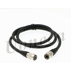 Hirose 4 pin Male to 4 pin Female Power Cable for Microscope Harness and Camera