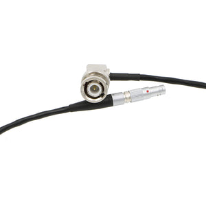 TIME Code Cable for Zoom F8 4 Pin Male to Right Angle BNC for Red Epic Scarlet