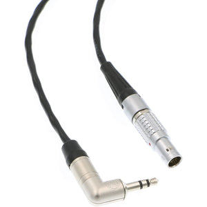 Alexa Mini Timecode Cable 5 Pin Male to Right Angle 3.5mm TRS Tentacle Sync Generator Cable 20 inches
