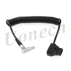 Anton Bauer Power Cable Right Angle 2 pin Male Rotate 180 Degree to D tap Spring Cable for Teradek Bolt 500