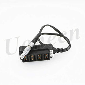 4 Port Dtap to 3 Pin Male Steadicam Zephyr Splitter Cable for ARRI RED Cameras