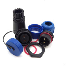 Load image into Gallery viewer, 3 pcs SP2110 2 pin IP67 Waterproof LED Power Wire Connector Screw Press Connect Plug Aviation Connector
