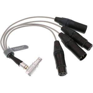 10 Pin Male Plug to 4 XLR 3 Pin Breakout Audio Input Output Cable
