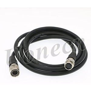 AOA Display Cable Hirose 10 pin Male Connector to 10 pin Female Connector for AOA Interface Module with Enhanced Audio 1.5meters