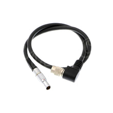 Load image into Gallery viewer, Right Angle 4 Pin Male Hirose to 2 Pin Male Power Cable for Teradek Bolt 500 Transmitter for Sony F5
