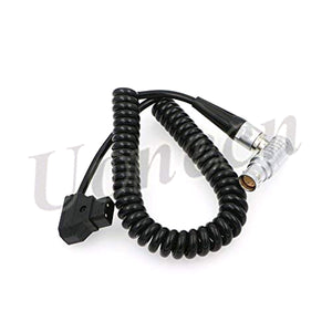 ARRI Alexa Mini Camera Power Cable Dtap to Right Angle 8 pin Female Spring Cable