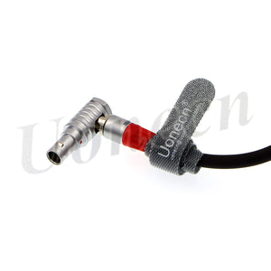 Anton Bauer Power Cable for Zacuto Gratical Eye Viewfinder D-Tap to Right Angle 2 Pin Male Rotate 180 Degree 28 inches