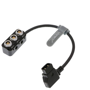 D Tap to RS 3 Port Female Power Supply Splitter Cable for Photography Power