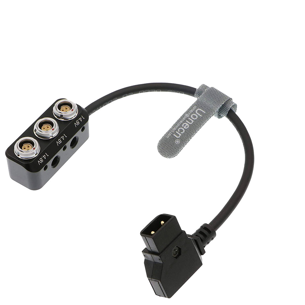 D Tap to RS 3 Port Female Power Supply Splitter Cable for Photography Power