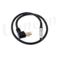 Load image into Gallery viewer, Right Angle 4 Pin Male Hirose to 2 Pin Male Power Cable for Teradek Bolt 500 Transmitter for Sony F5

