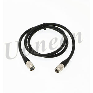 Hirose 4 pin Male to 4 pin Female Power Cable for Microscope Harness and Camera