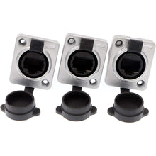 Load image into Gallery viewer, RJ45 Waterproof Connector Dust Plug 3 PCS RJ45 Connectors IP65 Mount Ethernet Panel Connector
