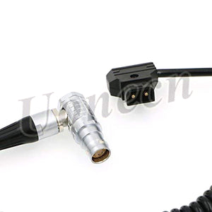 ARRI Alexa Mini Camera Power Cable Dtap to Right Angle 8 pin Female Spring Cable