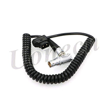 Load image into Gallery viewer, ARRI Alexa Mini Camera Power Cable Dtap to Right Angle 8 pin Female Spring Cable
