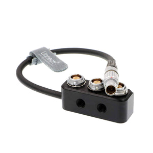 1 to 3 Power Supply Splitter Cable 2 Pin Male to 3 Mini 2 Pin Female for ARRI RED Camera Teradek