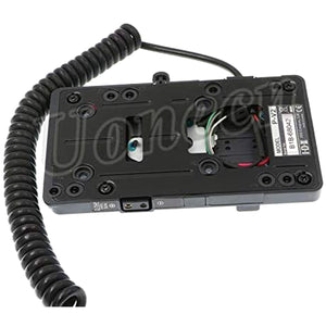V-Mount Battery Plate Spiral 6 Pin Power Cord for Red Scarlet Epic Camera