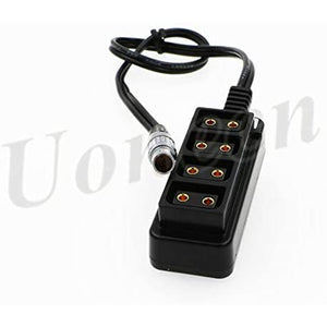 4 Port Dtap to 3 Pin Male Steadicam Zephyr Splitter Cable for ARRI RED Cameras