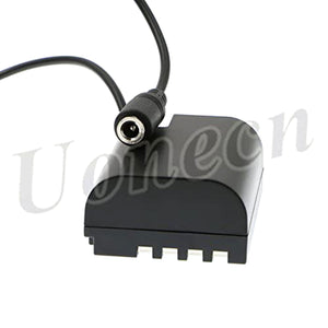 Dummy Battery DMW-DCC12 DC Coupler to Dtap plug power Cable for Panasonic DMC-GH5 GH4 GH3