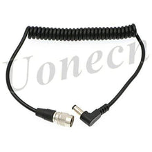 Load image into Gallery viewer, Sound Devices Spring Cable Right Angle DC to 4 Pin Hirose Male Power Cable for ZOOM F8 for 688 644 633 Blackmagic Cinema Camera 4K
