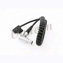 Load image into Gallery viewer, ARRI Alexa Mini Camera Power Cable Dtap to Right Angle 8 pin Female Spring Cable
