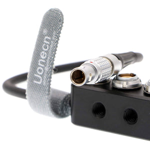 1 to 3 Power Supply Splitter Cable 2 Pin Male to 3 Mini 2 Pin Female for ARRI RED Camera Teradek