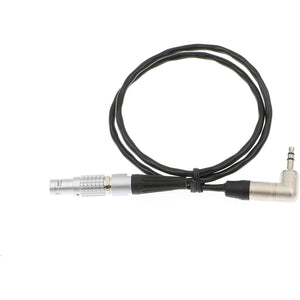 Alexa Mini Timecode Cable 5 Pin Male to Right Angle 3.5mm TRS Tentacle Sync Generator Cable 20 inches